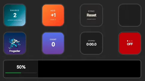 streamdeck-react in action